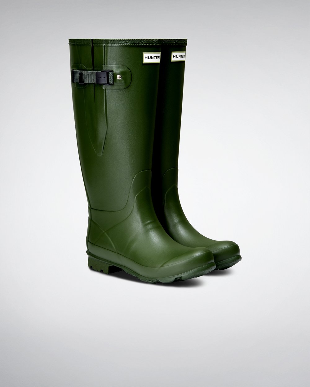 Bottes Larges Hunter Norris Field Femme Vert DVPULHN-82